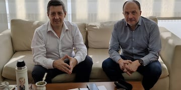 El intendente Pablo Garate se reúne con autoridades de provincia buscando soluciones para obra de agua en Tres Arroyos