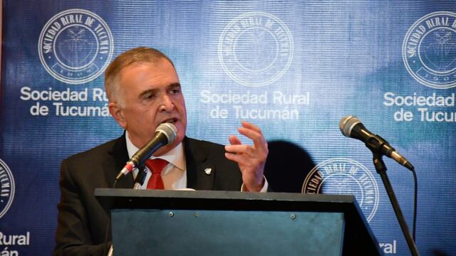 Osvaldo Jaldo, gobernador de Tucumán.