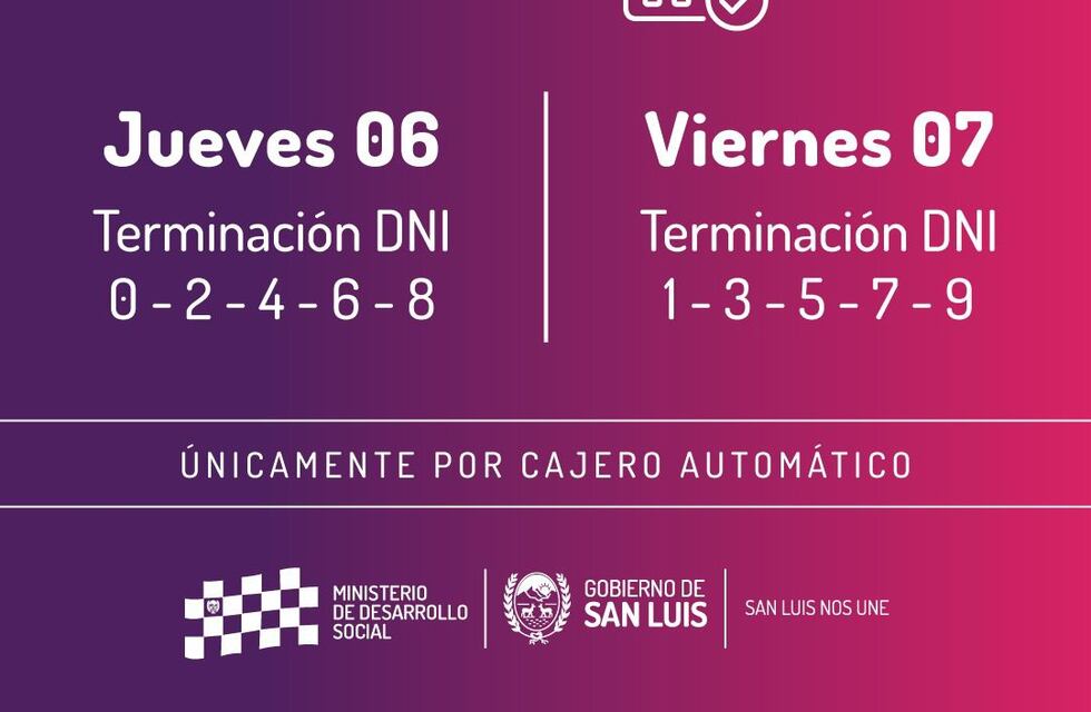 Cuándo cobran los beneficiarios del Plan de Inclusión de San Luis