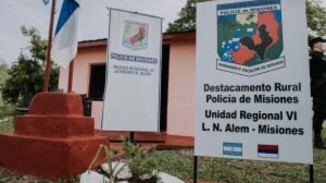 Se habilitó un nuevo destacamento de la Policía Rural en Itacaruaré,