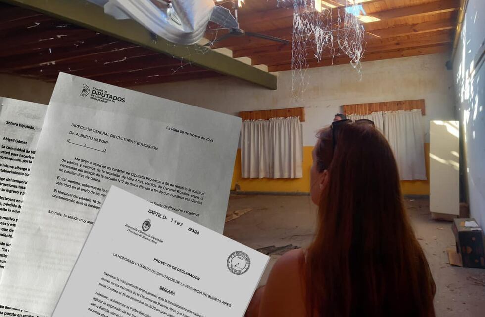 “Solicité fondos a Kicillof para reconstruir las escuelas de Coronel Rosales”