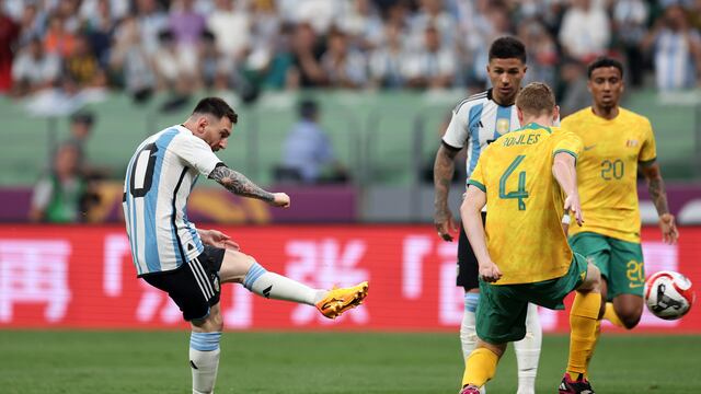 La definición de Messi para su gol ante Australia (ESPN)