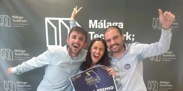 Dos sanjuaninos y un chileno, los ganadores del 'Flash Session Hackathon' de la Universidad de Málaga.