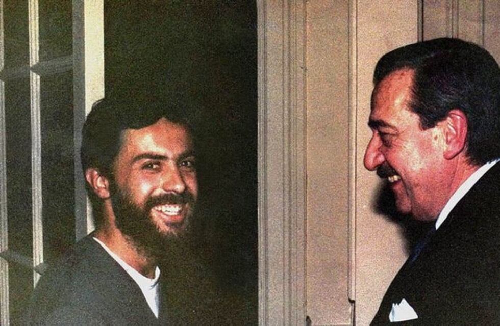 Cornejo recordó la vuelta a la democracia con una foto retro