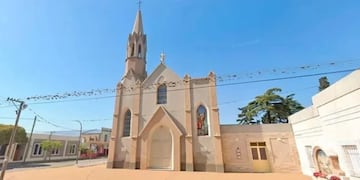 La capilla en dónde trabajaba el cura fallecido.