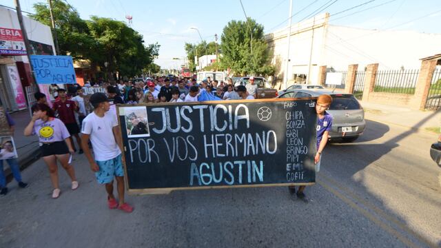 Marcha por el asesinato de Agustín Ávila en Guiñazú. (Javier Ferreyra / La Voz)