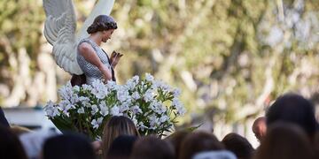 La Parroquia y la comuna de Las Heras han organizado diversas celebraciones culturales para honrar San Miguel Arcangel, patrono departamental. Gentileza MLH