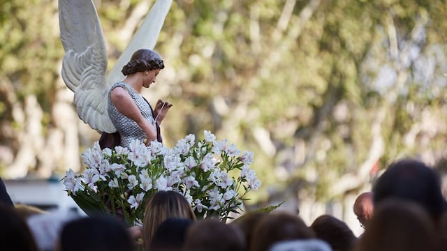 La Parroquia y la comuna de Las Heras han organizado diversas celebraciones culturales para honrar San Miguel Arcangel, patrono departamental. Gentileza MLH