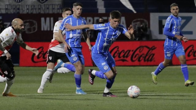 Godoy Cruz le ganó en un partidazo a River Plate en el Estadio Feliciano Gambarte. Gentileza