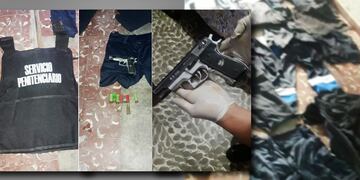 Alguno de los elementos secuestrados por la policía a los dos detenidos que integraría una banda que robaban viviendas vestidos de policías.
