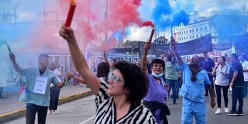 Protesta de los trabajadores de salud en Córdoba. (Imagen Ilustrativa)