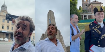 El humorista estrenó un corto sobre la creación de la bandera argentina en Rosario en 1812.
