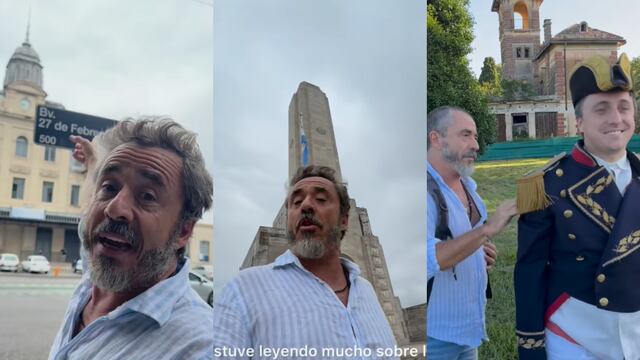 El humorista estrenó un corto sobre la creación de la bandera argentina en Rosario en 1812.