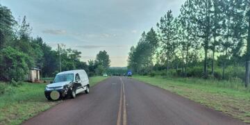 Alba Posse: un motociclista falleció tras un choque sobre ruta costera.