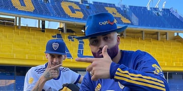 L-Gante y Perro Primo grabaron un videoclip en La Bombonera.
