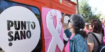 Actividad para concientizar sobre el cáncer de mama en Rafaela