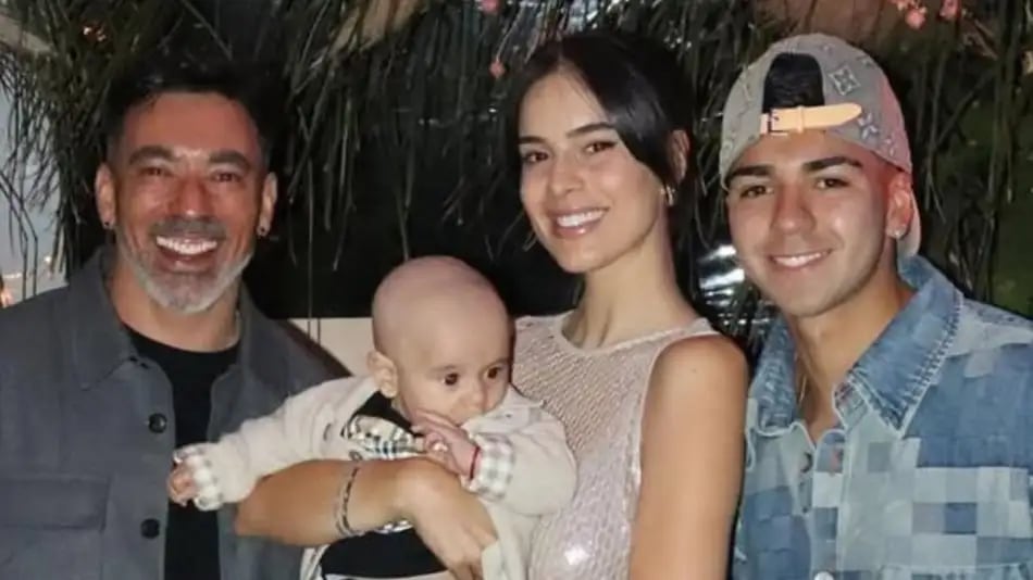 Pocho Lavezzi y su familia