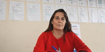 La flamante Seceretaria General del SUTE, Carina Sedano, se reunió esta mañana con el titular de la DGE. José Gutiérrez/Los Andes