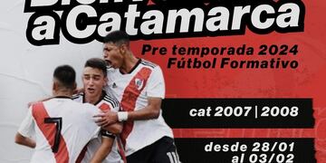 Las inferiores de River llegan a Catamarca.