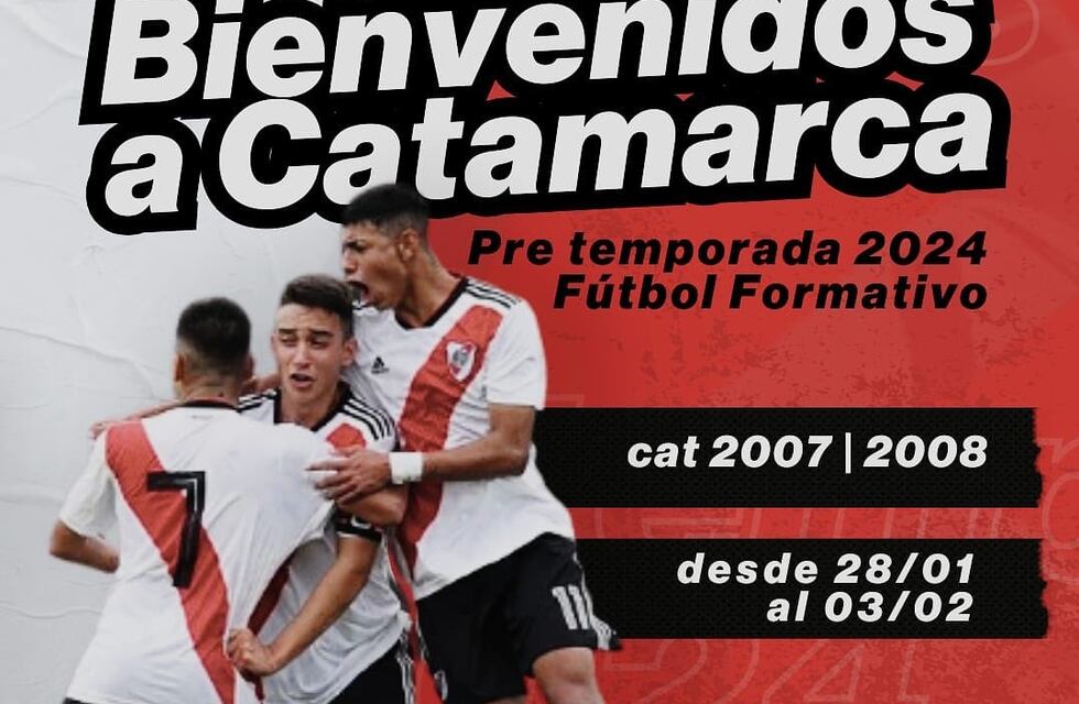 Inferiores de River Plate harán pretemporada en Catamarca