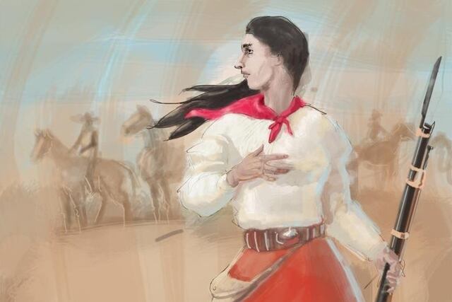 Martina Chapanay, la gaucha, la héroe de la historia libertadora.