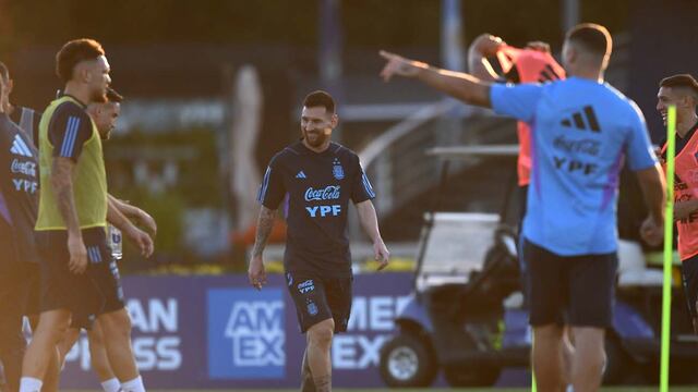 La Selección Argentina se prepara para recibir a Uruguay. (Télam)