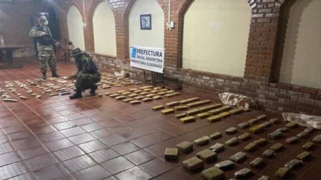 Interceptan millonario cargamento de marihuana en Eldorado.