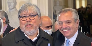 El "Chino" Navarro se refirió a Alberto Fernández.