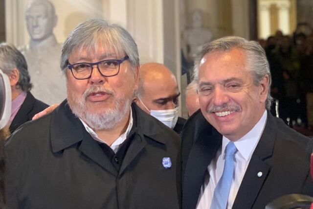 El "Chino" Navarro se refirió a Alberto Fernández.