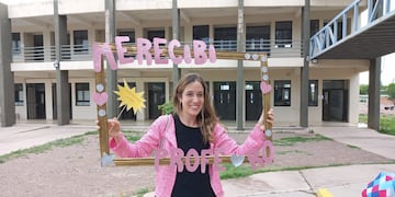 Rocío Barberá logró recibirse de profe de matemática.