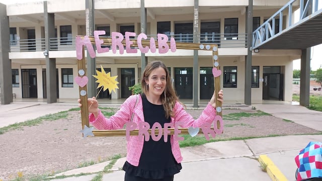 Rocío Barberá logró recibirse de profe de matemática.