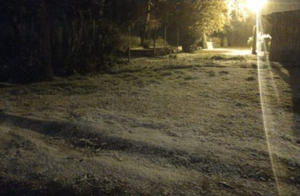 Se anticipó el invierno y comenzó a nevar en el llano mendocino