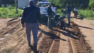 La moto apareció luego.