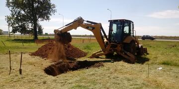 Comenzó la obra de la  estación elevadora de efluentes