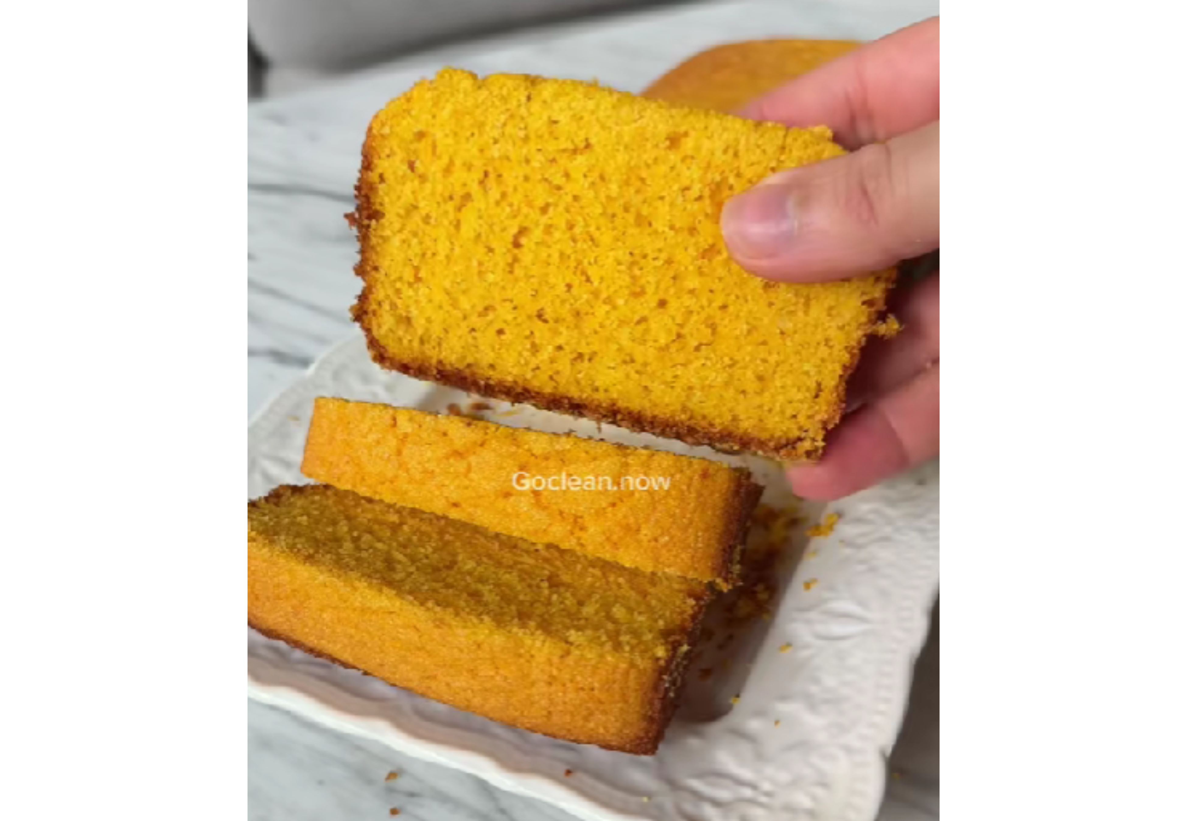 Así queda el budín con esta receta.