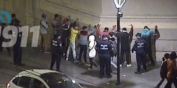 14 personas detenidas, 11 eran menores de edad.