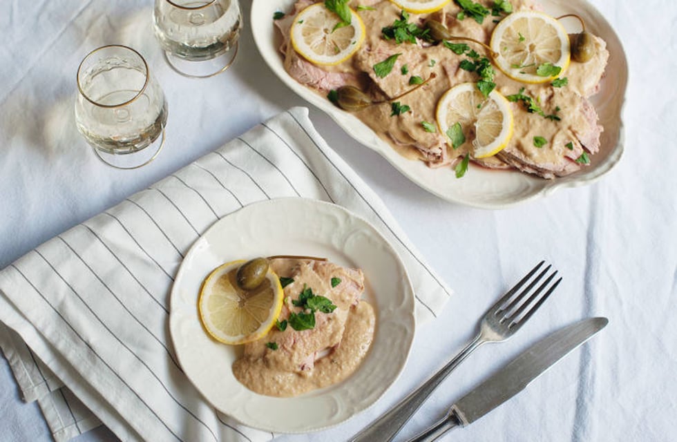 A preparar la mesa navideña: receta de vitel toné de la abuela