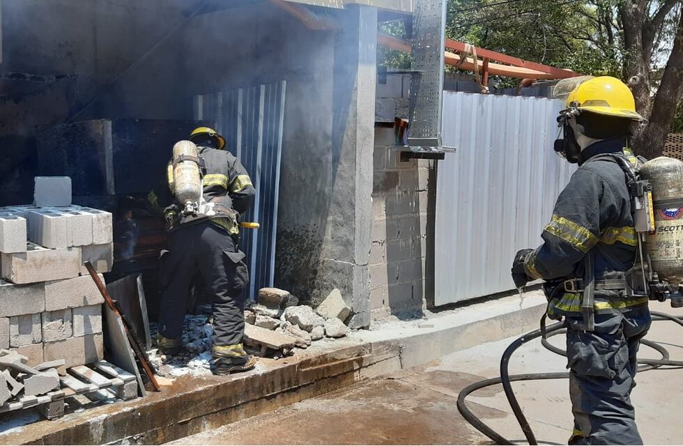 Incendio en una empresa del Parque Industrial de la ciudad.
