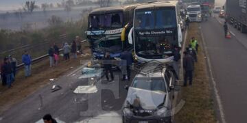 Choque múltiple en Ruta Nacional 12