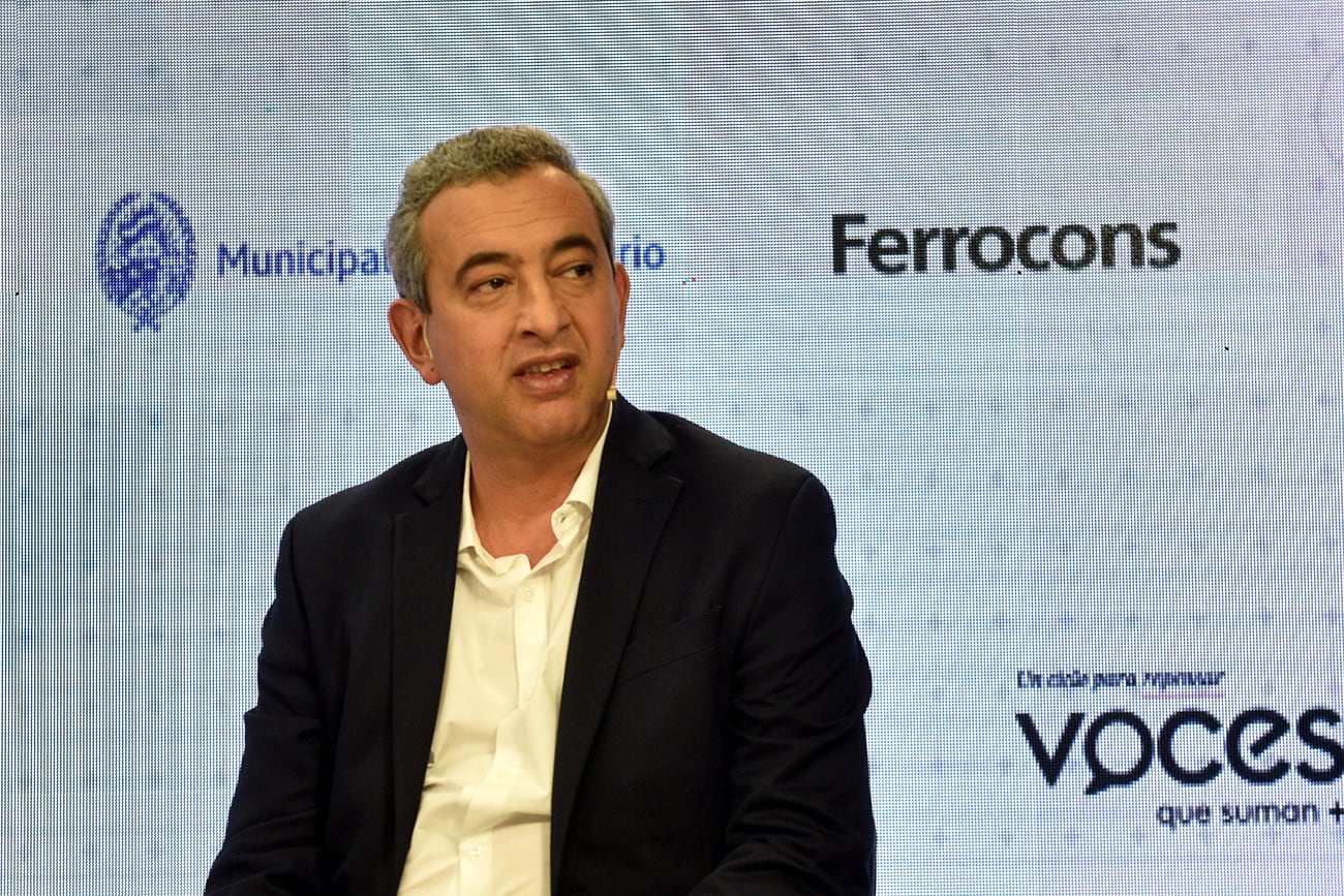 Pablo Javkin, intendente de Rosario, en La Voz en Vivo. ( Ramiro Pereyra / La Voz)