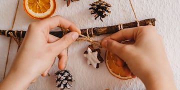 Adornos de navidad sustentables