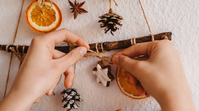 Adornos de navidad sustentables