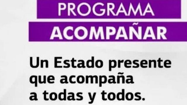 Se hallan abiertas las inscripciones para el programa “Acompañar”.