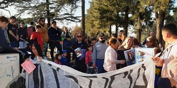 Marcha por Joaquín González. Alta Gracia. Familiares y amigos de Joaquín González reclamaron justicia. (La Voz)