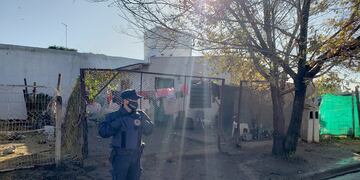 La vivienda donde resultó quemada Yamila Ayelén Herter.