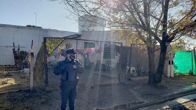 La vivienda donde resultó quemada Yamila Ayelén Herter.