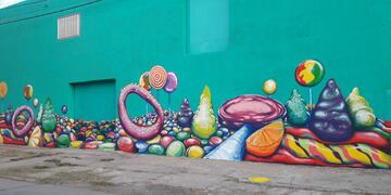 Nuevo mural: en calle Moreno, en el predio de Marengo