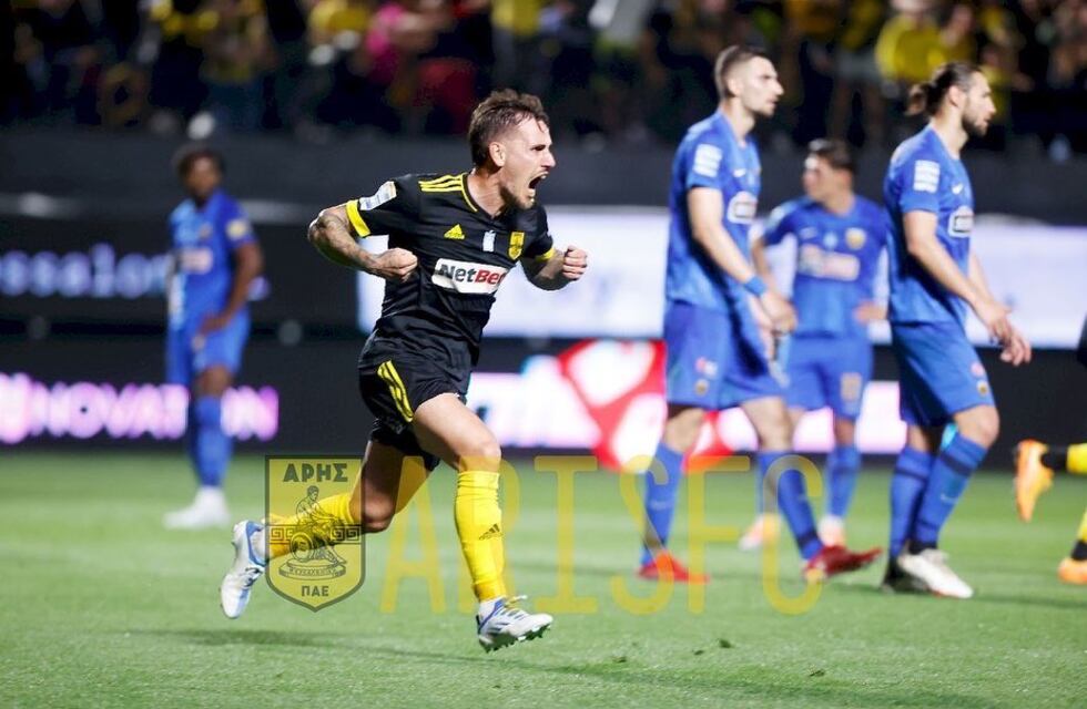 Daniel Mancini anotó el segundo gol para el Aris Salónica que le Gano al AEK en Grecia