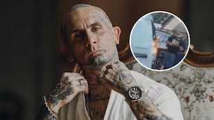 Emanuel Noir de Ke Personajes otra vez a las piñas: el video de la nueva pelea callejera en Recoleta