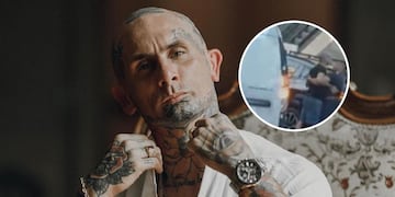 Emanuel Noir de Ke Personajes otra vez a las piñas: el video de la nueva pelea callejera en Recoleta